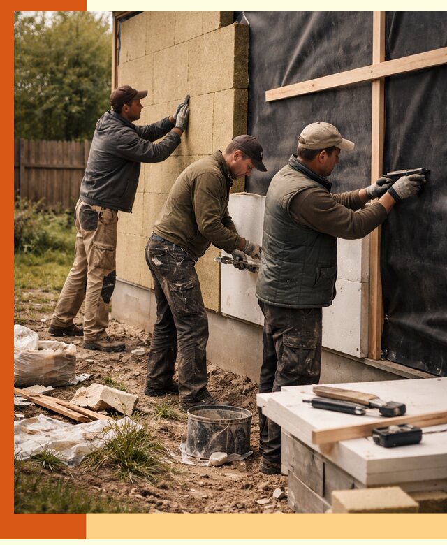 Утепление дачного дома под ключ в Карталах