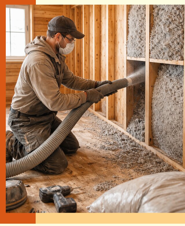 Утепление дачного дома эковатой в Карталах — быстро и надёжно