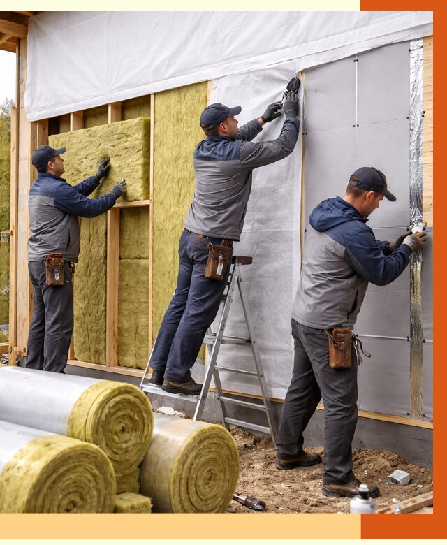 Утепление каркасного дома в Карталах от 4381 руб./м2 — профессионально | ТепломастерКрт