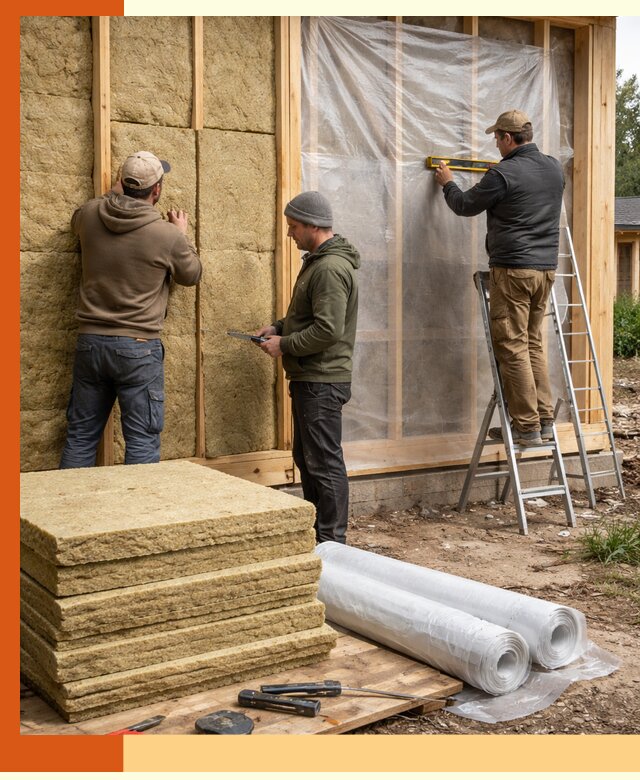 Утепление каркасного дома в Карталах под ключ с гарантией качества