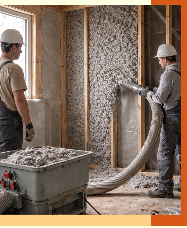 Утепление каркасного дома эковатой в Карталах от 1878 руб. | ТепломастерКрт