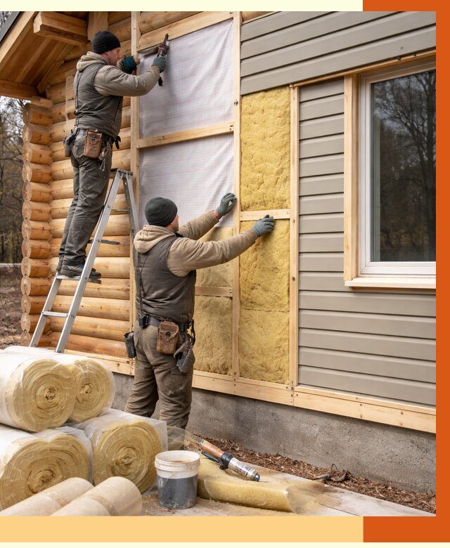 Утепление деревянного дома в Карталах от 6467 руб./м2 — заказать работы | ТепломастерКрт