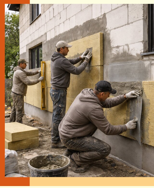 Утепление дома из газобетона в Карталах качественно и долговечно