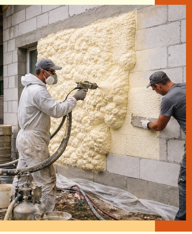 Утепление дома из газобетона ППУ в Карталах от 5007 руб./м² под ключ | ТепломастерКрт