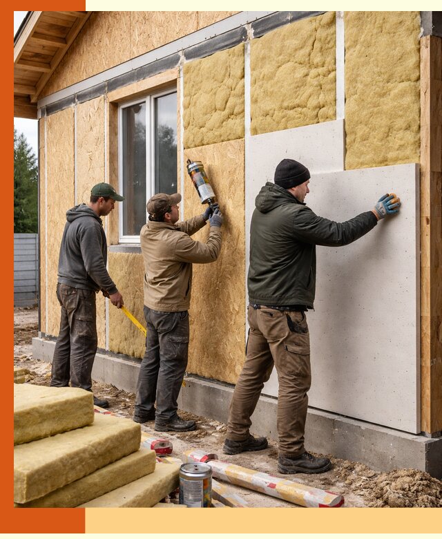 Профессиональное утепление дома из SIP-панелей в Карталах