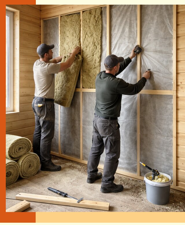 Утепление дома из минибруса в Карталах: комплексные теплоизоляционные работы