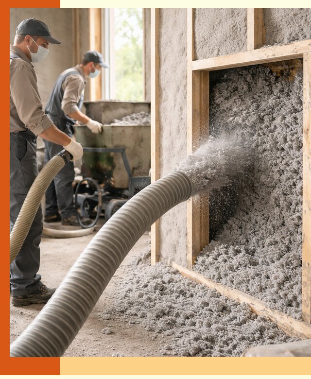 Утепление коттеджа эковатой в Карталах с гарантией качества