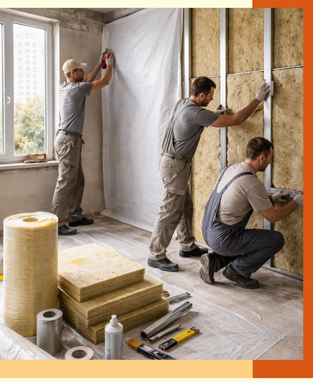 Утепление квартиры в Карталах от 4694 руб/м2 — утеплить квартиру изнутри и снаружи | ТепломастерКрт