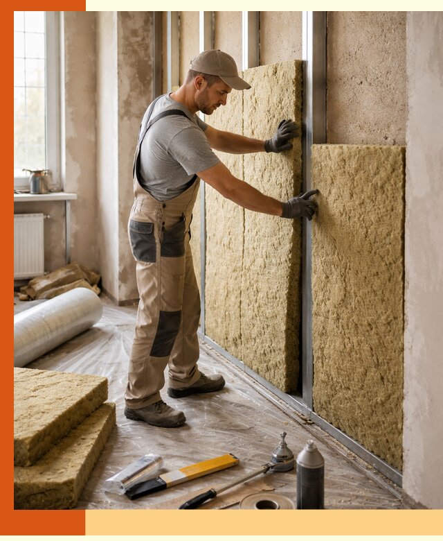 Утепление квартиры в Карталах — комплексная теплоизоляция стен и полов