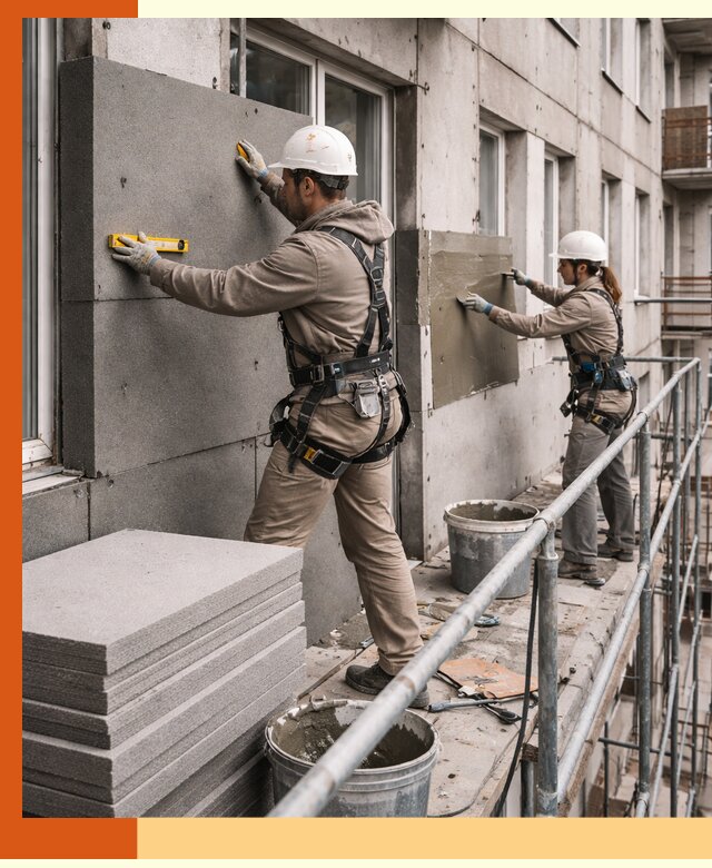 Утепление квартиры снаружи под ключ в Карталах