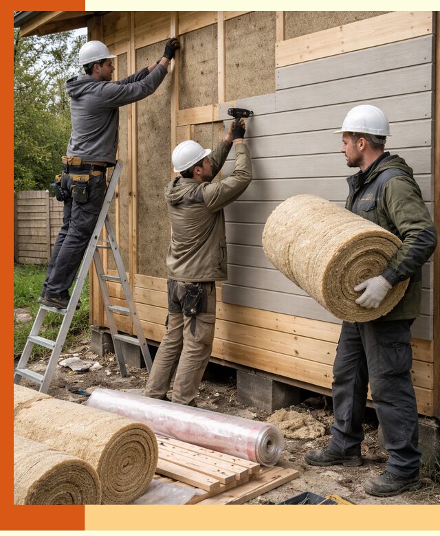 Утепление бани снаружи в Карталах профессионально и надежно