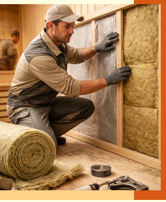 Утепление сауны изнутри в Карталах от 6780 руб. за м2 | ППУ, под ключ — ТепломастерКрт