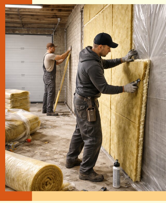 Утепление гаража под ключ в Карталах — все виды теплоизоляции