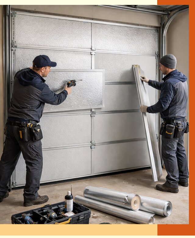 Утепление гаражных ворот в Карталах от 8188 руб/м2 — надежно и быстро | ТепломастерКрт