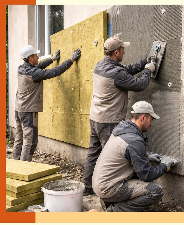 Утепление фасада под штукатурку в Карталах — энергоэффективная технология