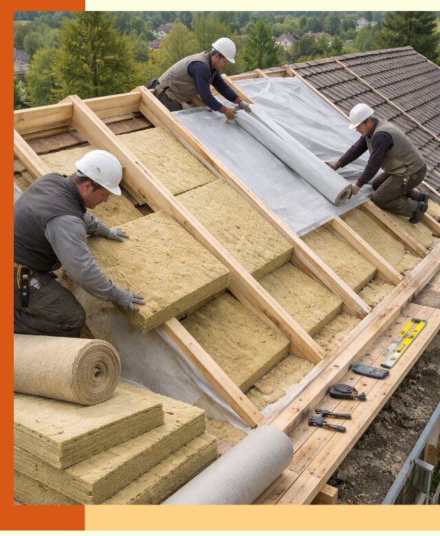 Утепление скатной крыши в Карталах качественно и надёжно