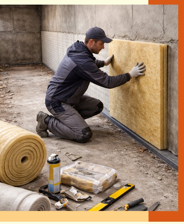 Утепление фундамента изнутри в Карталах от 4381 руб./м2 — работы под ключ | ТепломастерКрт