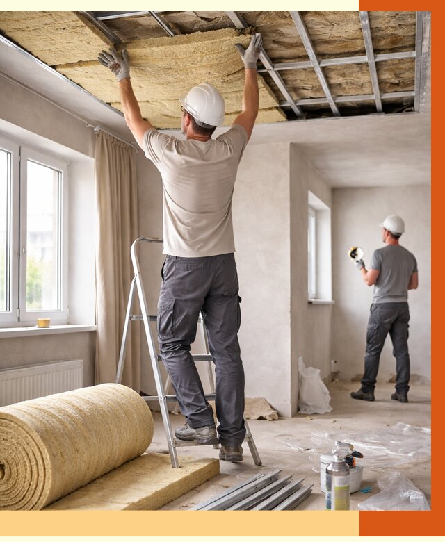 Утепление потолка в частном доме в Карталах от 991 руб./м² — работы под ключ | ТепломастерКрт