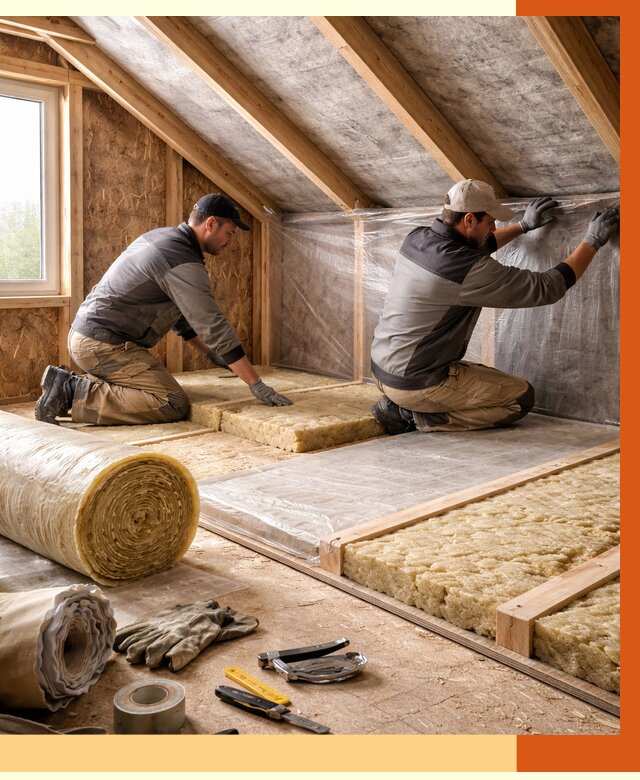 Утепление чердака в Карталах от 7823 руб/м² — теплоизоляция и комплексное утепление под ключ | ТепломастерКрт