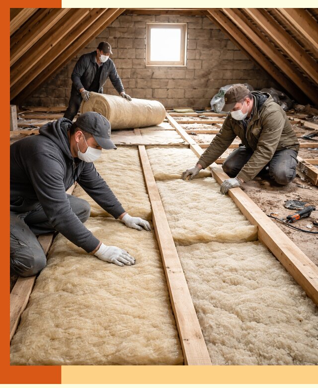 Утепление чердака в Карталах — профессиональная теплоизоляция кровли