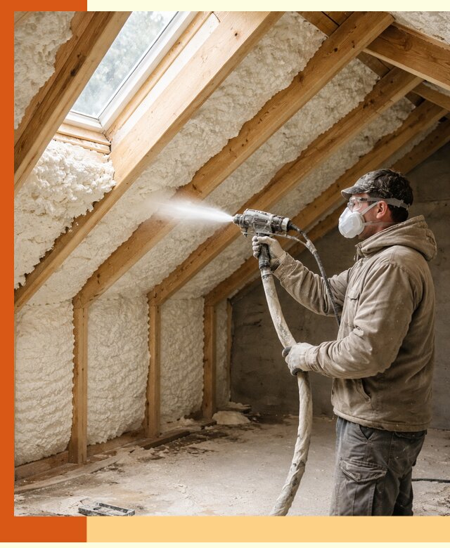 Утепление мансарды ППУ в Карталах быстро и надежно