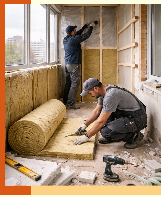 Утепление балкона под ключ в Карталах качественно и быстро