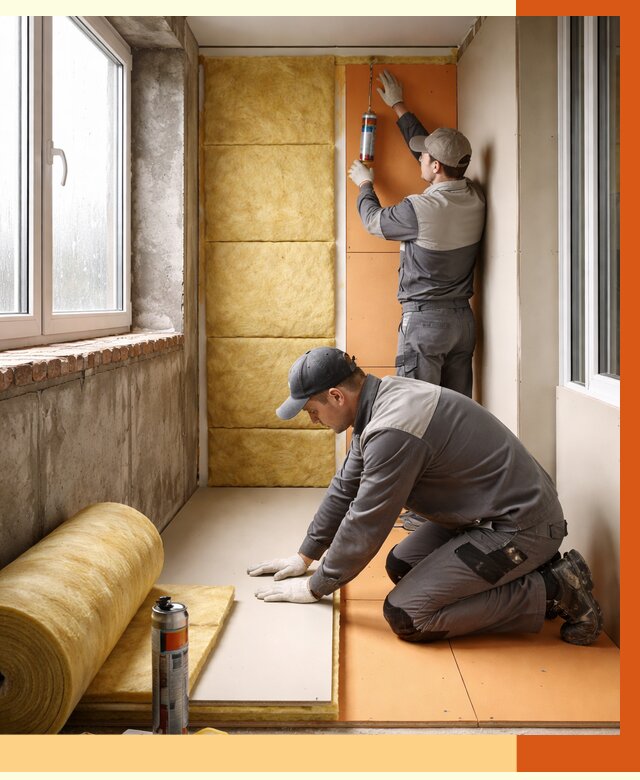 Утепление лоджии под ключ в Карталах от 6780 руб/м2 — комплексное решение | ТепломастерКрт