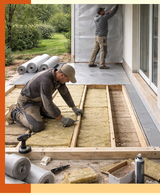 Утепление террасы в Карталах — тепло и защита круглогодично