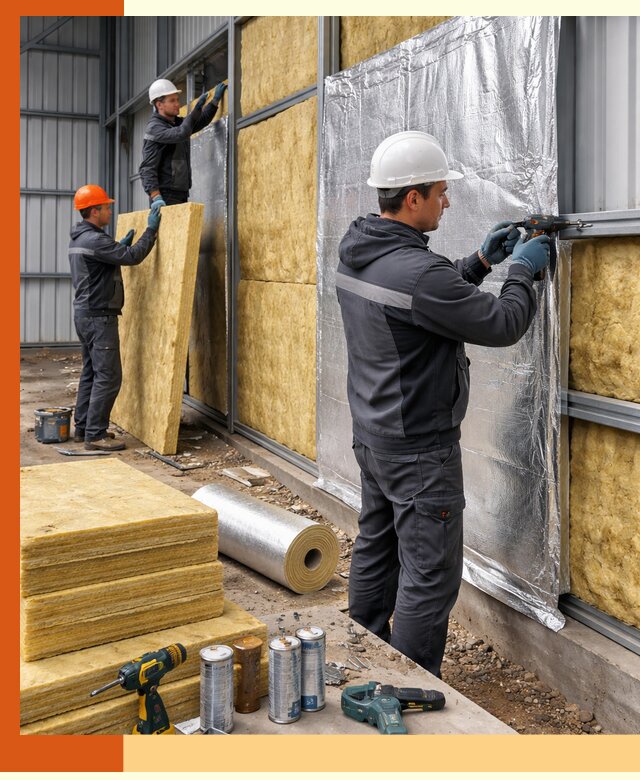 Утепление металлического ангара профессионально в Карталах