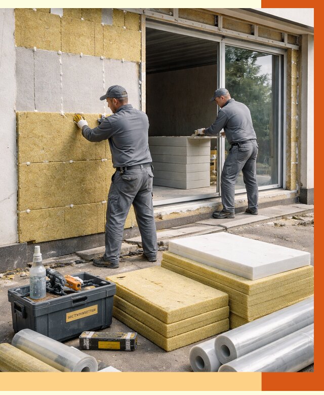 Утепление торгового павильона в Карталах от 15125 руб./м² под ключ | ТепломастерКрт