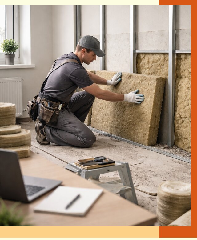 Утепление офиса в Карталах от 4694 руб/м2 — комплексное утепление офиса под ключ | ТепломастерКрт