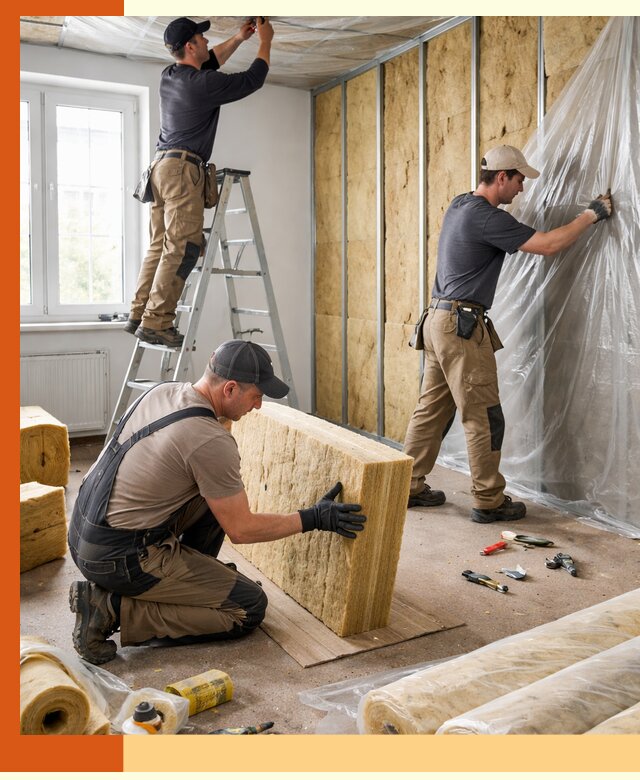 Утепление офисных помещений под ключ в Карталах