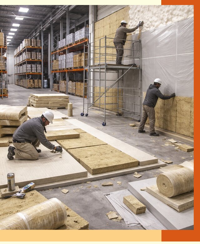 Утепление складского терминала в Карталах от 7823 руб./м² под ключ | ТепломастерКрт