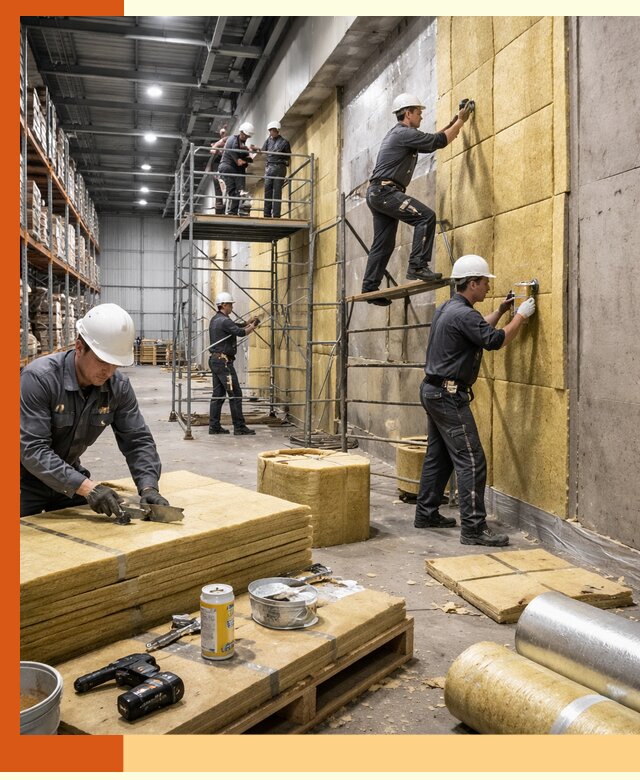 Утепление логистического центра в Карталах качественно и экономично