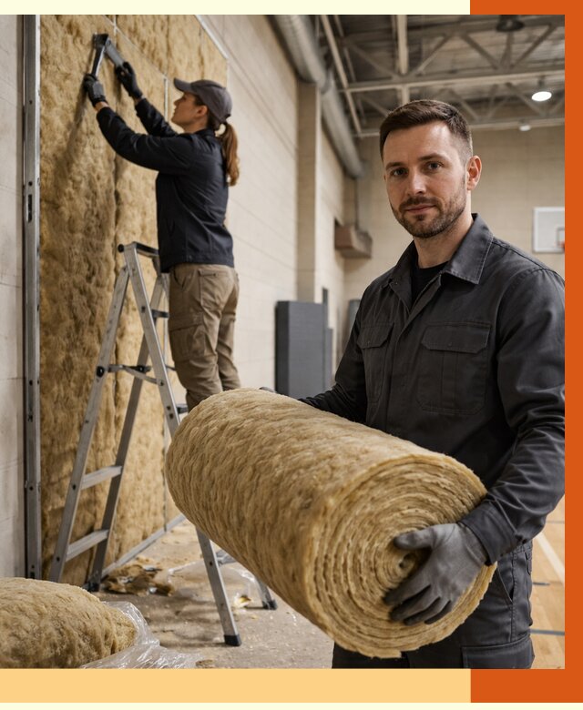 Утепление спортзала в Карталах от 7823 руб/м2 — комплексное утепление под ключ | ТепломастерКрт