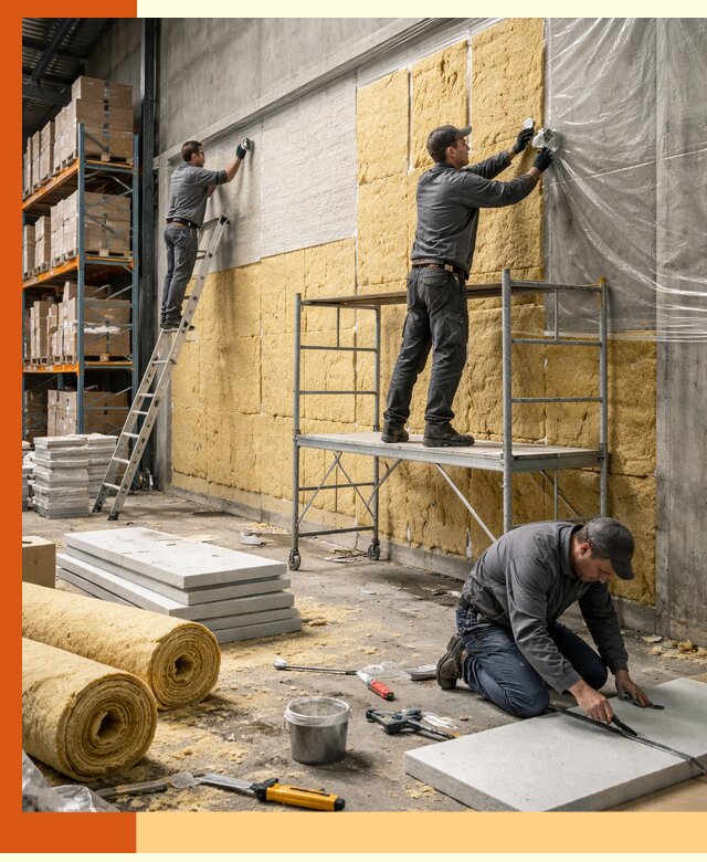 Утепление холодного склада под ключ в Карталах