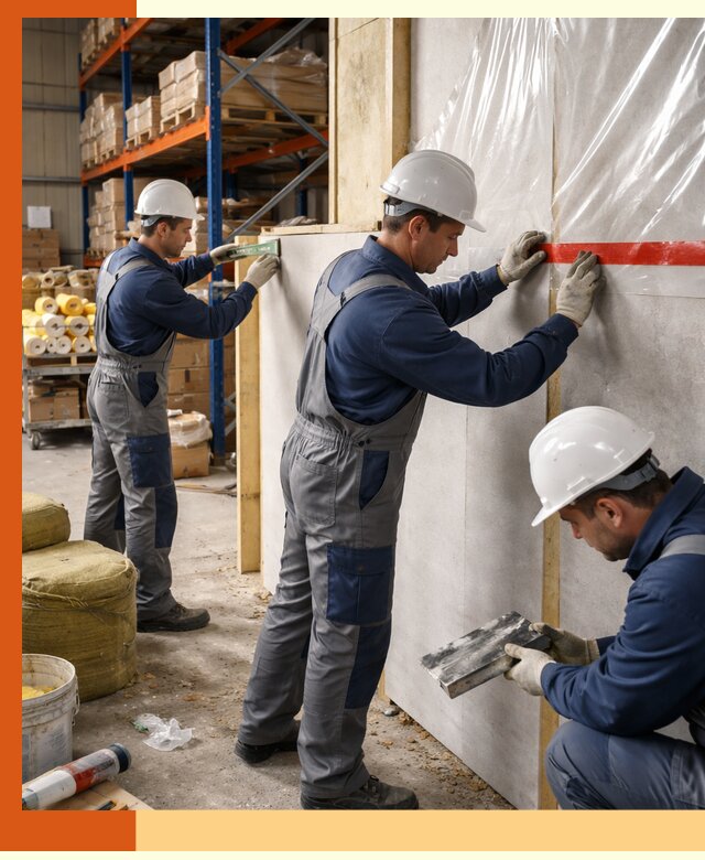 Утепление теплого склада под ключ в Карталах