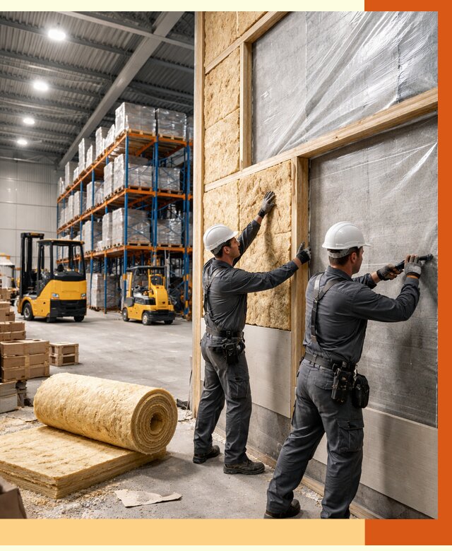 Утепление склада с техникой в Карталах от 4381 руб./м2 — комплексно под ключ | ТепломастерКрт