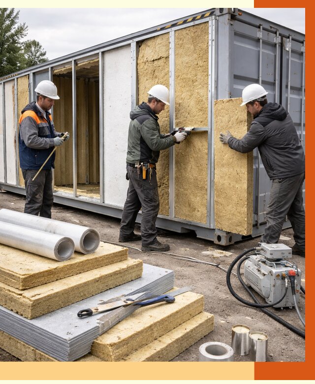 Утепление морского контейнера в Карталах от 3912 руб. под ключ | ТепломастерКрт