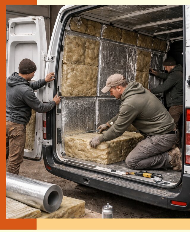 Утепление фургона в Карталах: профессиональная теплоизоляция и шумоизоляция