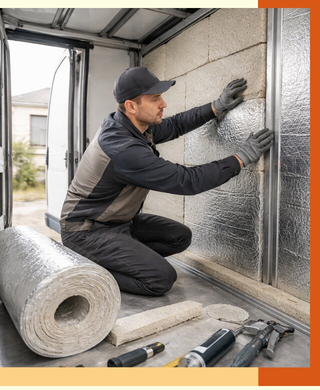 Утепление фургона рефрижератора в Карталах от 13039 руб./м² под ключ | ТепломастерКрт