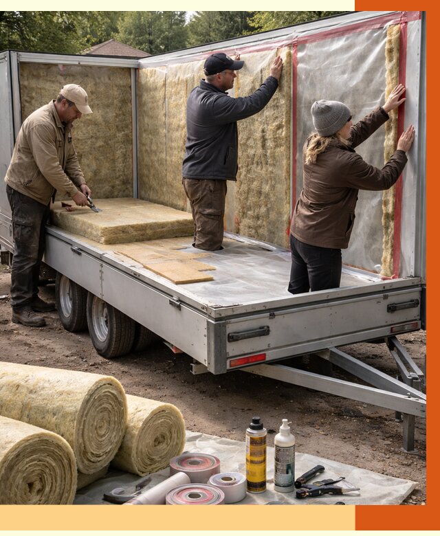 Утепление прицепа в Карталах под ключ от 13039 руб. — комплекс от ТепломастерКрт