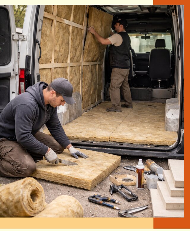 Утепление кемпера в Карталах под ключ от 12517 руб. — профессионально | ТепломастерКрт