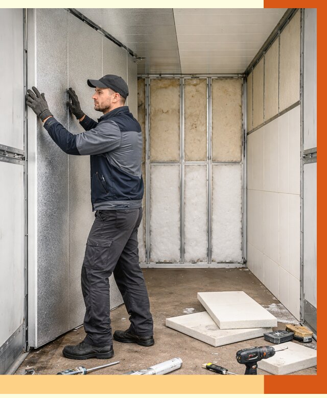 Утепление холодильного кузова в Карталах от 14082 руб. под ключ | ТепломастерКрт