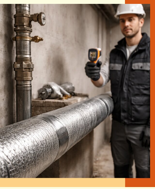 Утепление труб водоснабжения в Карталах от 8866 руб. за м² — услуги ТепломастерКрт