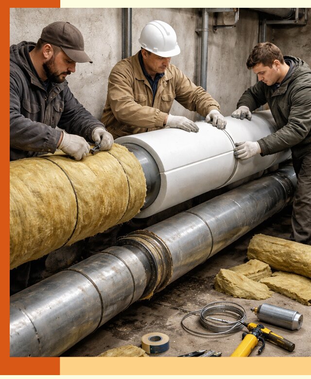 Утепление трубопровода в Карталах с гарантией энергоэффективности