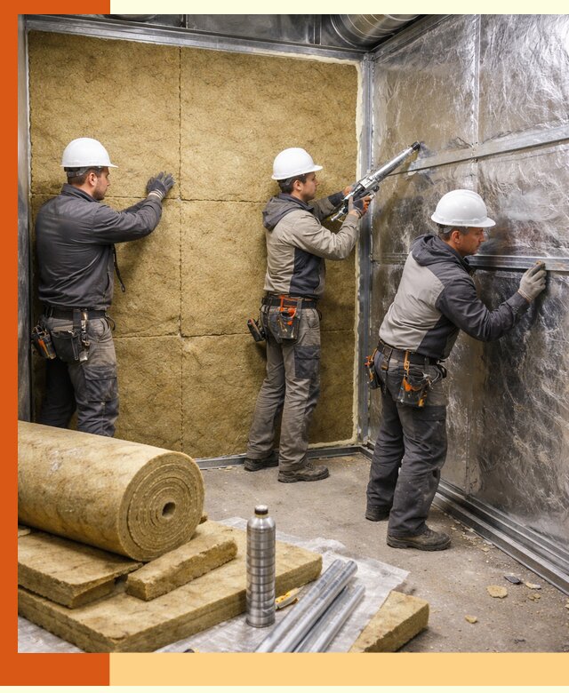 Утепление венткамеры в Карталах — качественная теплоизоляция и шумопоглощение