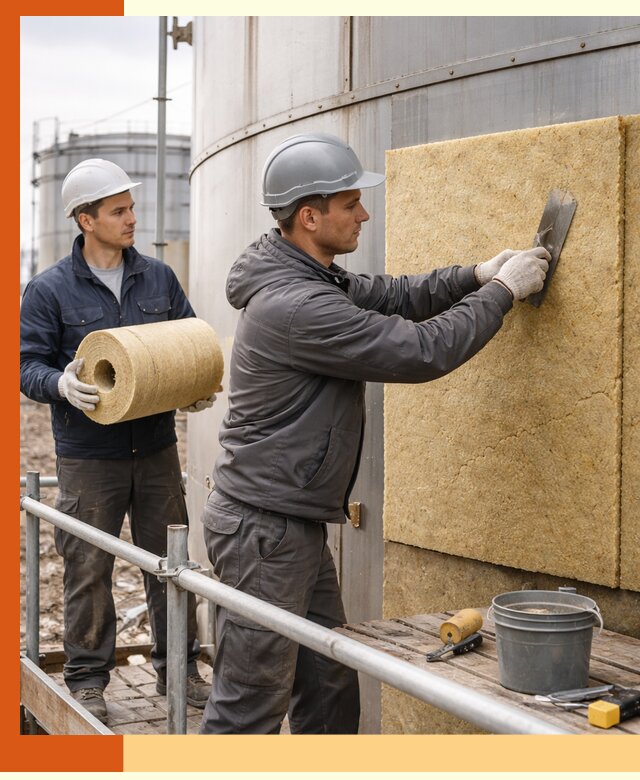 Профессиональное утепление резервуара и теплоизоляция в Карталах
