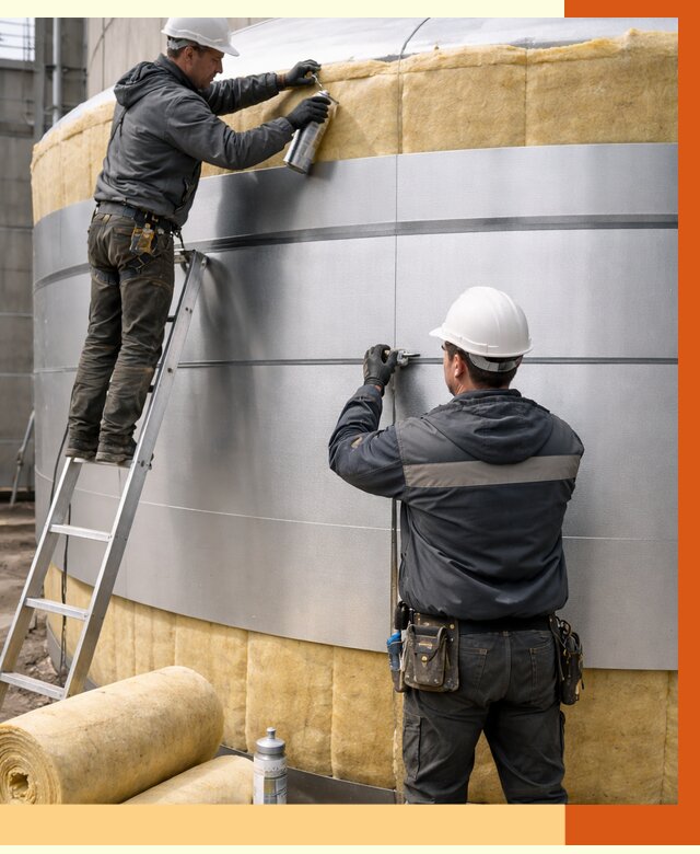 Утепление цистерны в Карталах пенополиуретаном от 15125 руб. под ключ | ТепломастерКрт