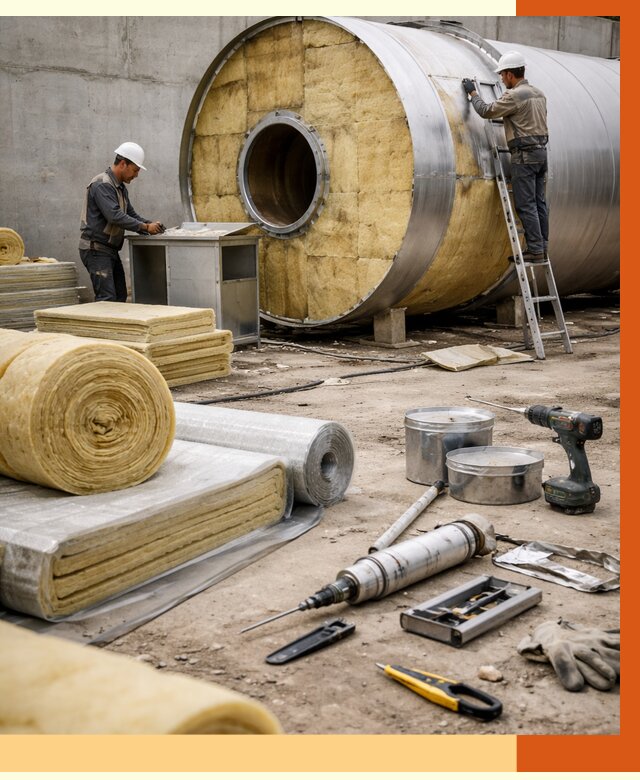 Утепление резервуара с топливом в Карталах от 28685 руб. под ключ | ТепломастерКрт